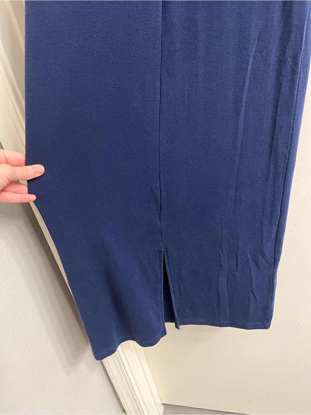 Quince Tencel Ribbed Midi Dress Size Small - Picture 8 of 10